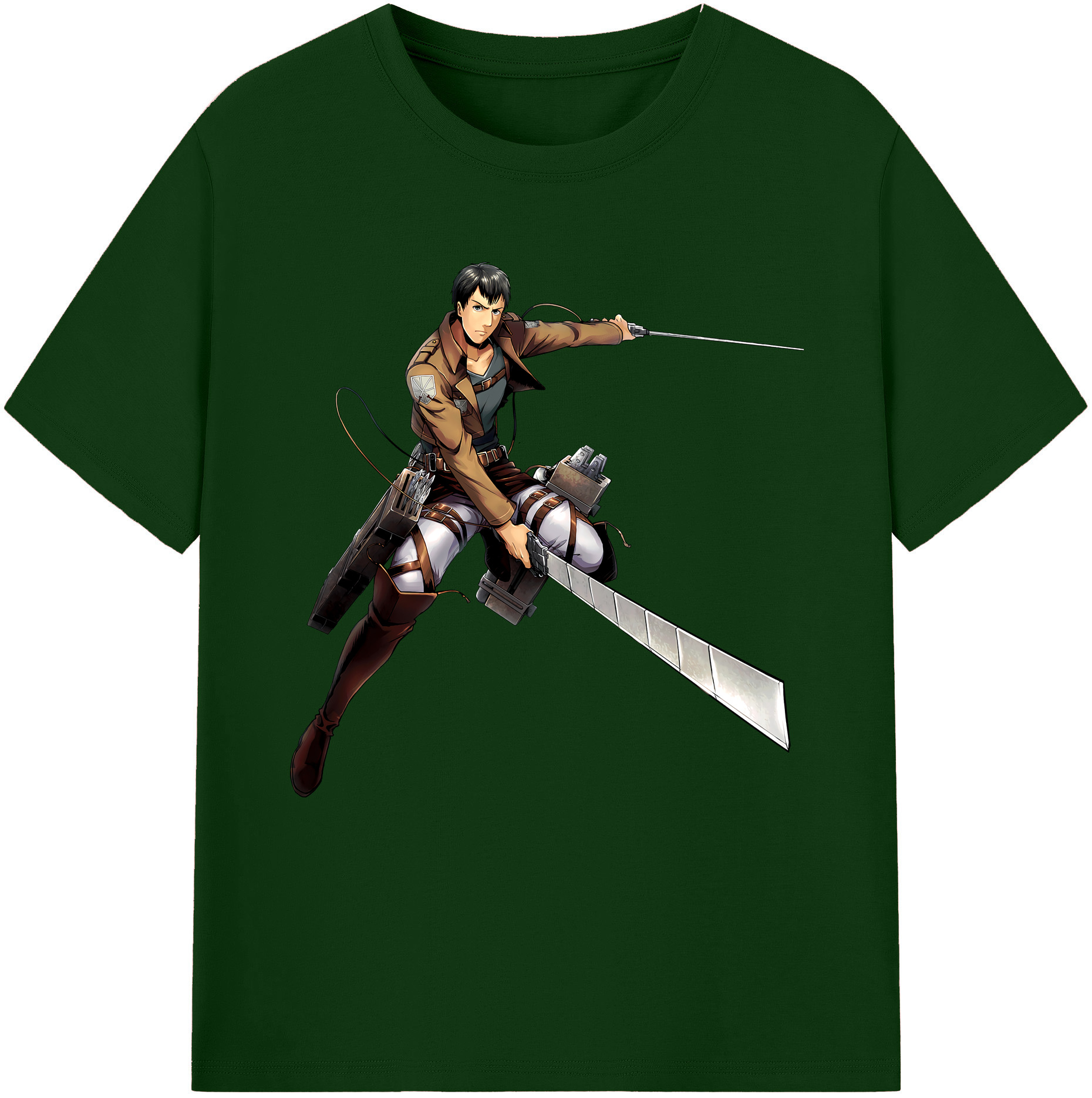 （画像用） 進撃の巨人 ベルトルト・フーバー Attack on Titan Bertholdt Hoover 綿100％半袖Tシャツ（フロントプリント）